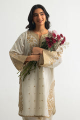 Viscose Raw Silk Embroidered Co-Ord Set