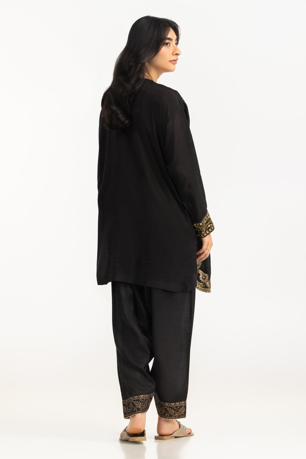 Viscose Raw silk Embroidered Co-Ord Set