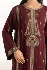 Viscose Raw silk Embroidered Co-Ord Set