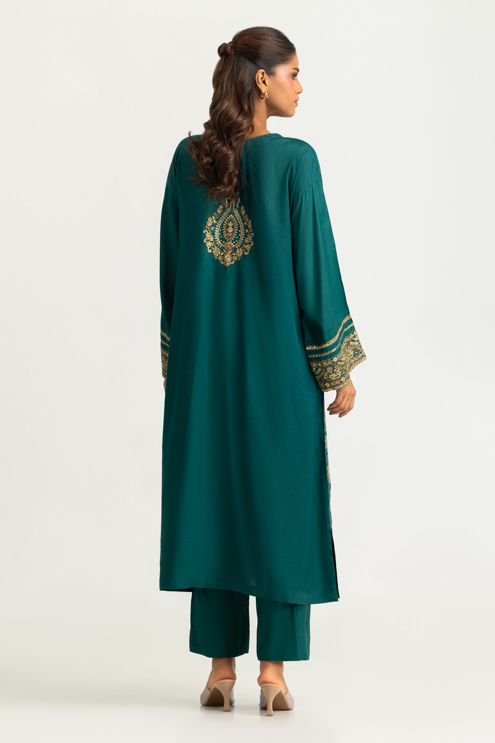 Viscose Rawsilk Embroidered Co-Ord Set
