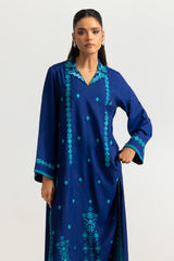 Viscose Rawsilk Embroidered Shirt