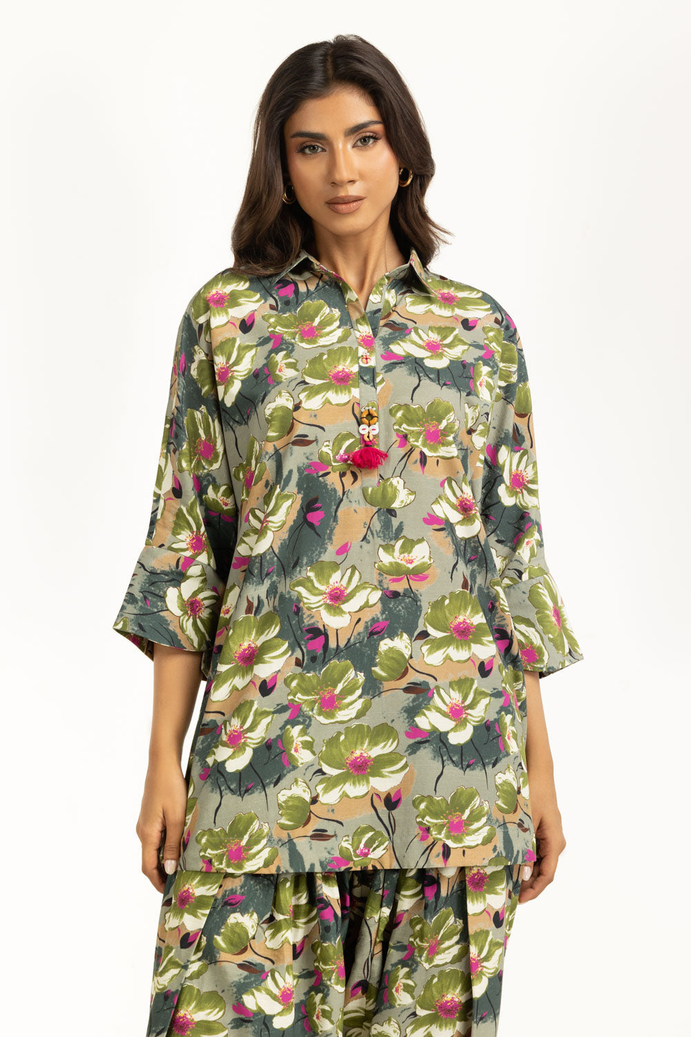 Viscose Slub Printed Co-Ord Set
