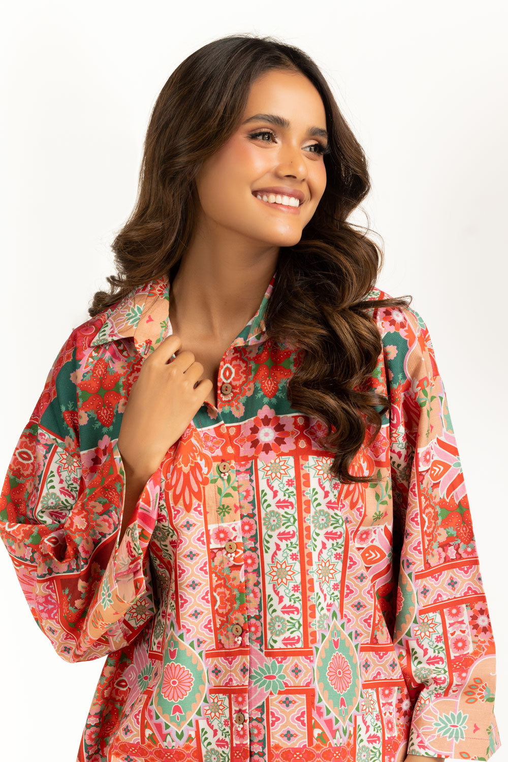 Viscose Slub Printed Co-Ord Set