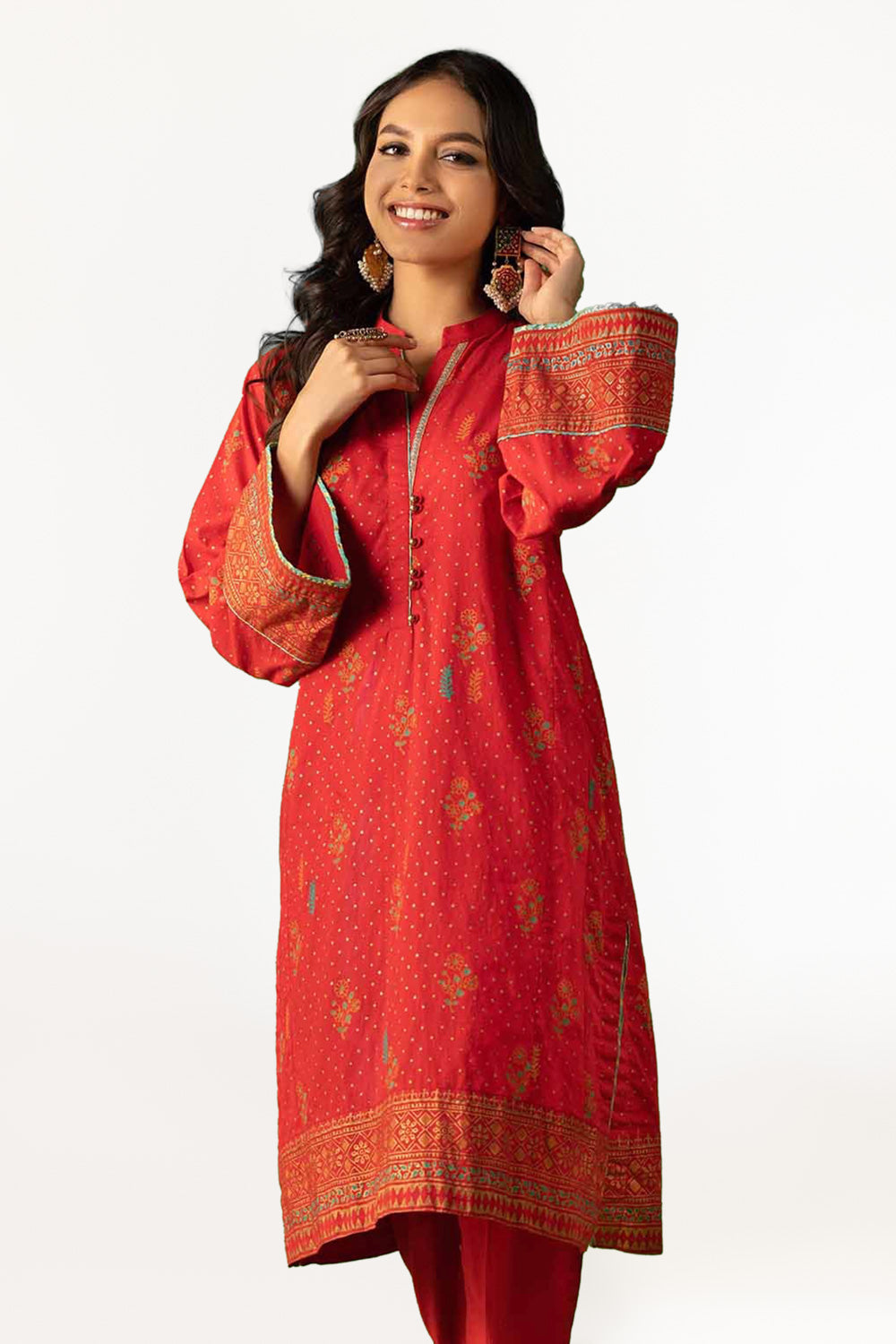 Cambric Block Printed Shirt And Trouser