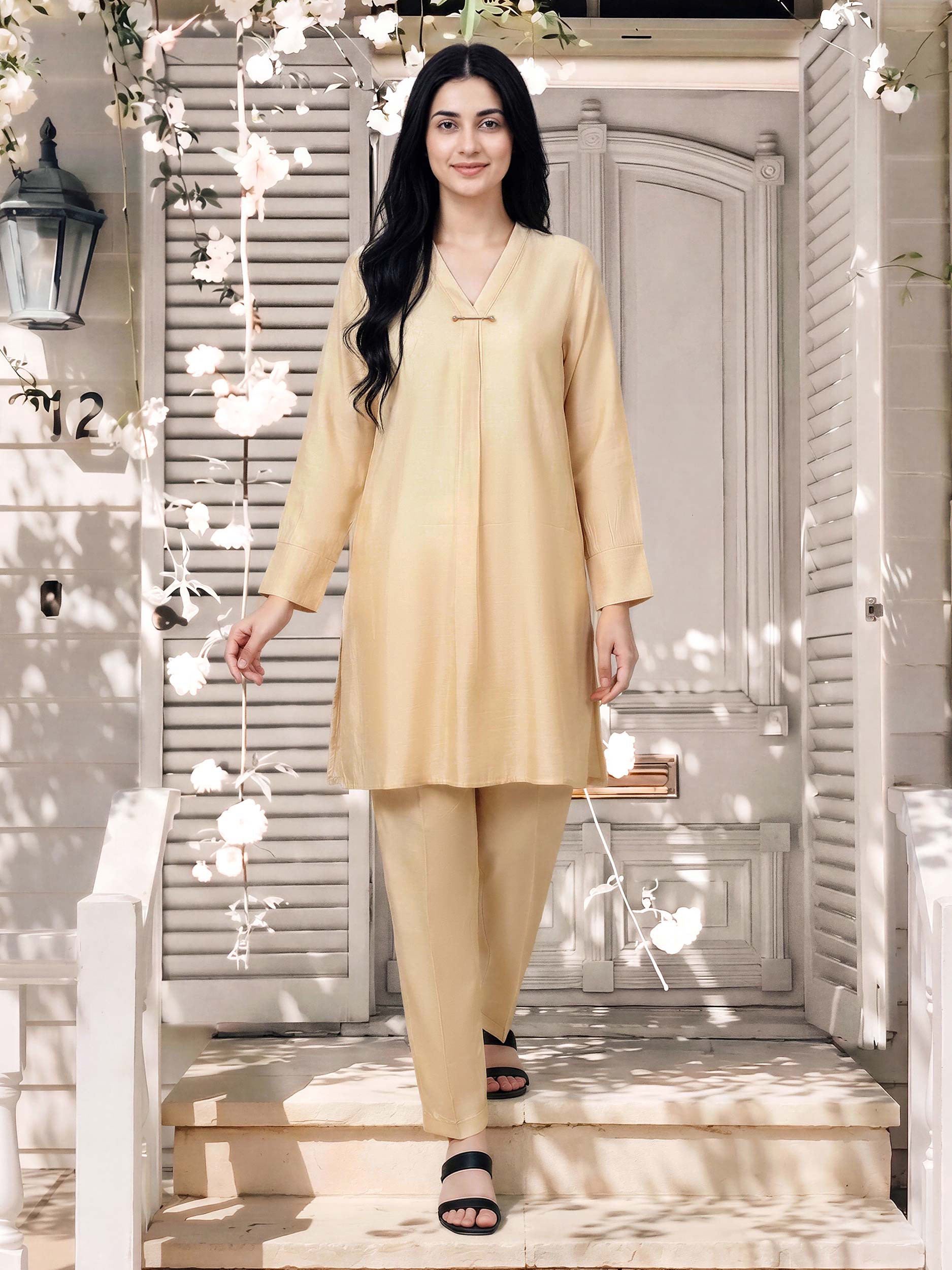 2 Piece Silk Suit (Pret)