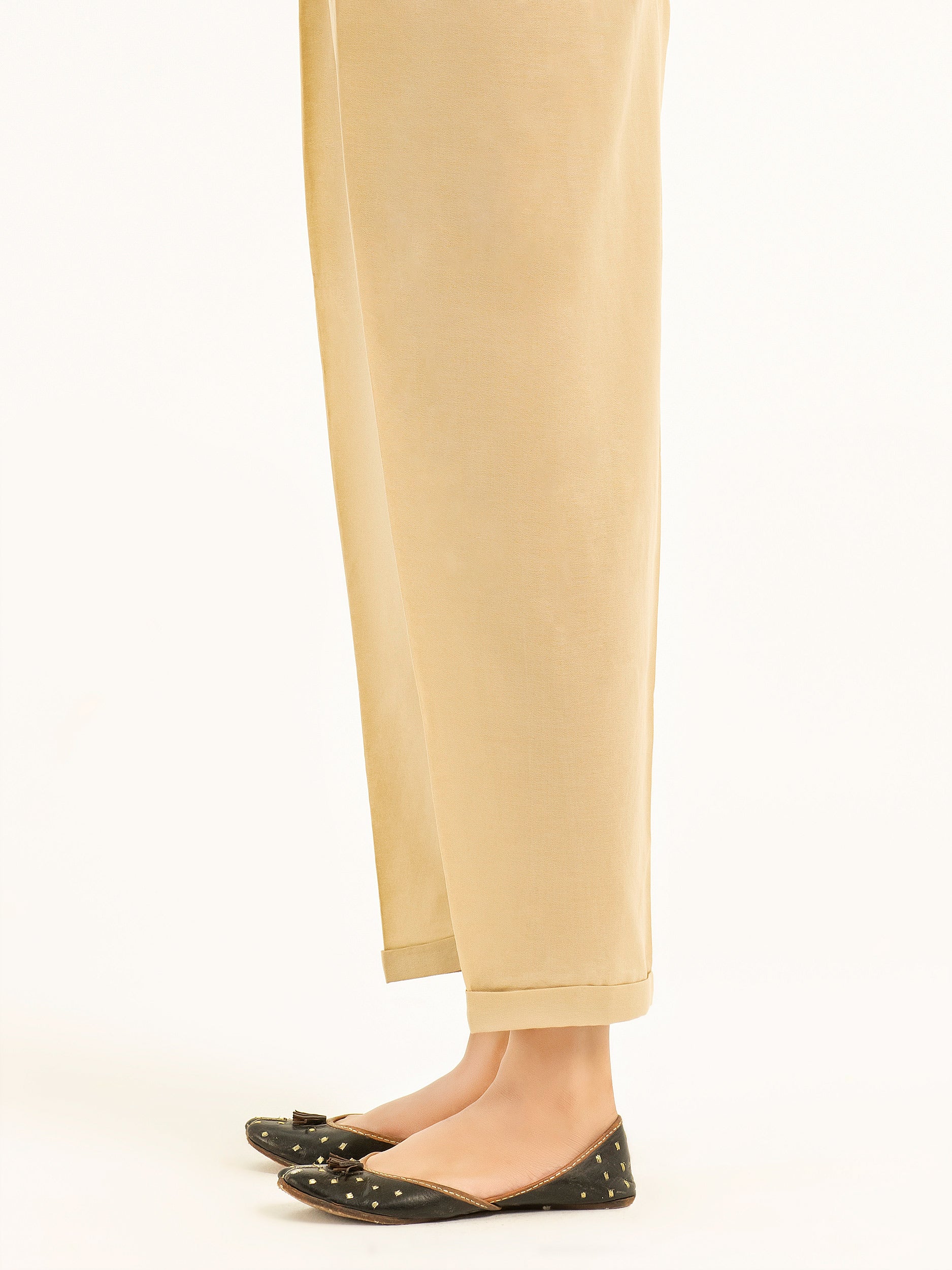 Dyed Crepe Trousers