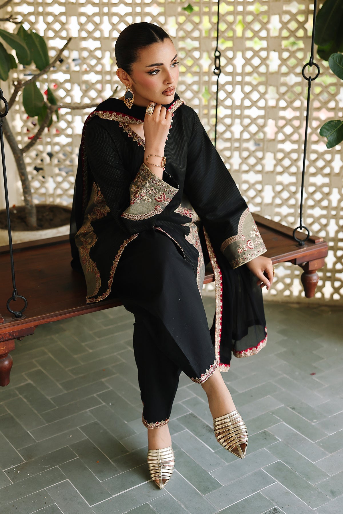 3-PC Embroidered Zarri Lawn  CMA-6-281