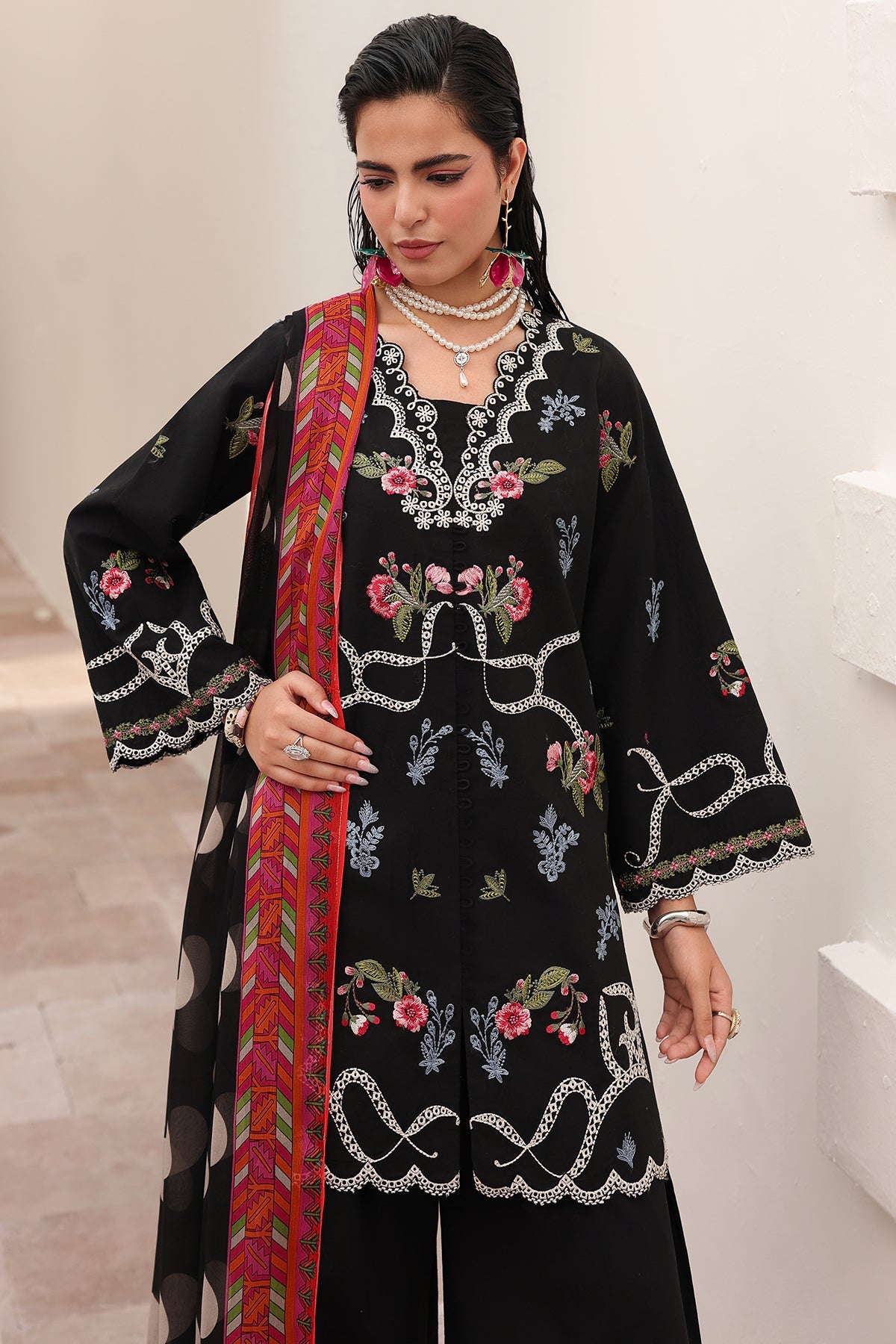 3-PC Stitched Embroidered Lawn Collection CNP-6-222