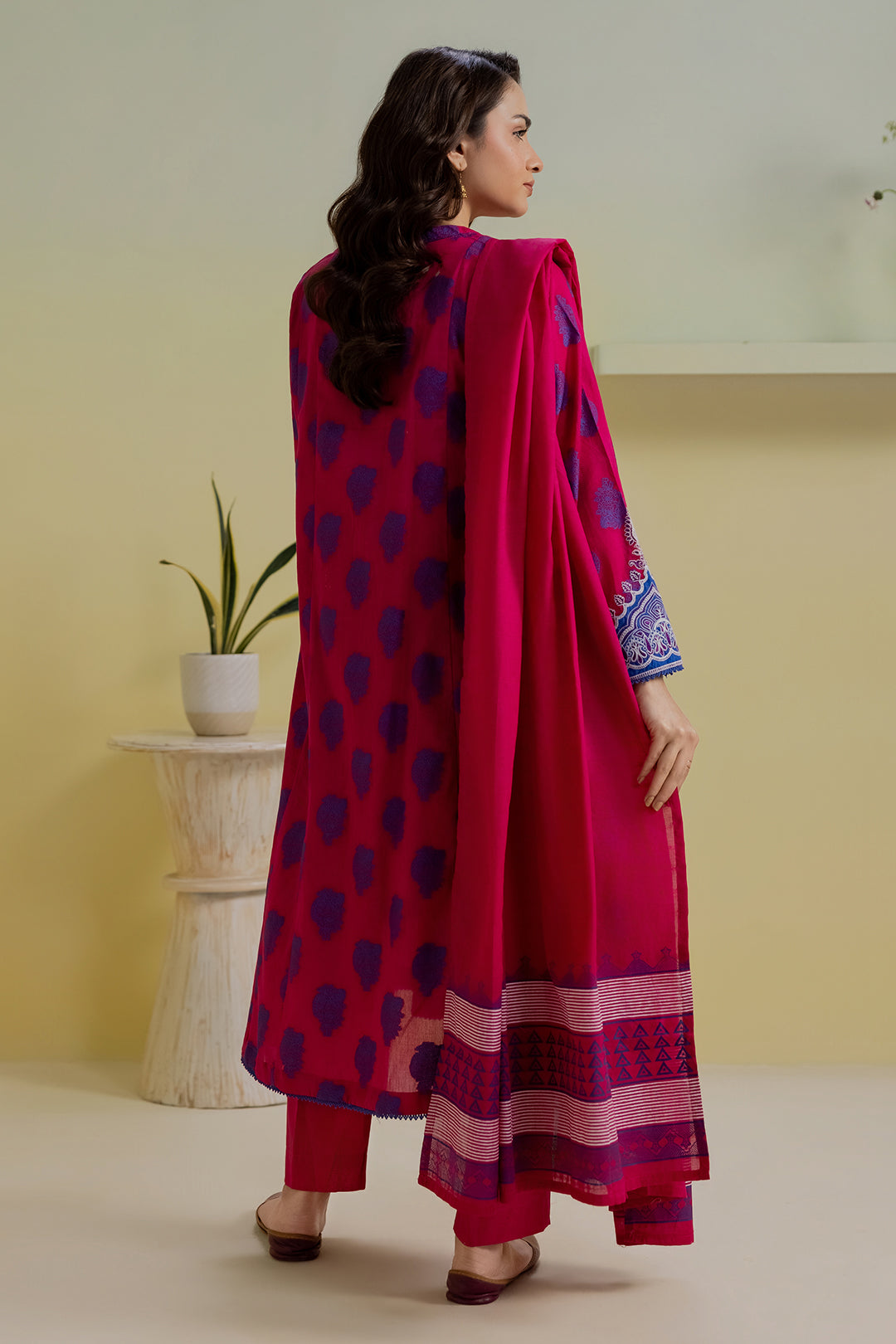 Embroidered Kurta Dupatta Trouser - 1249