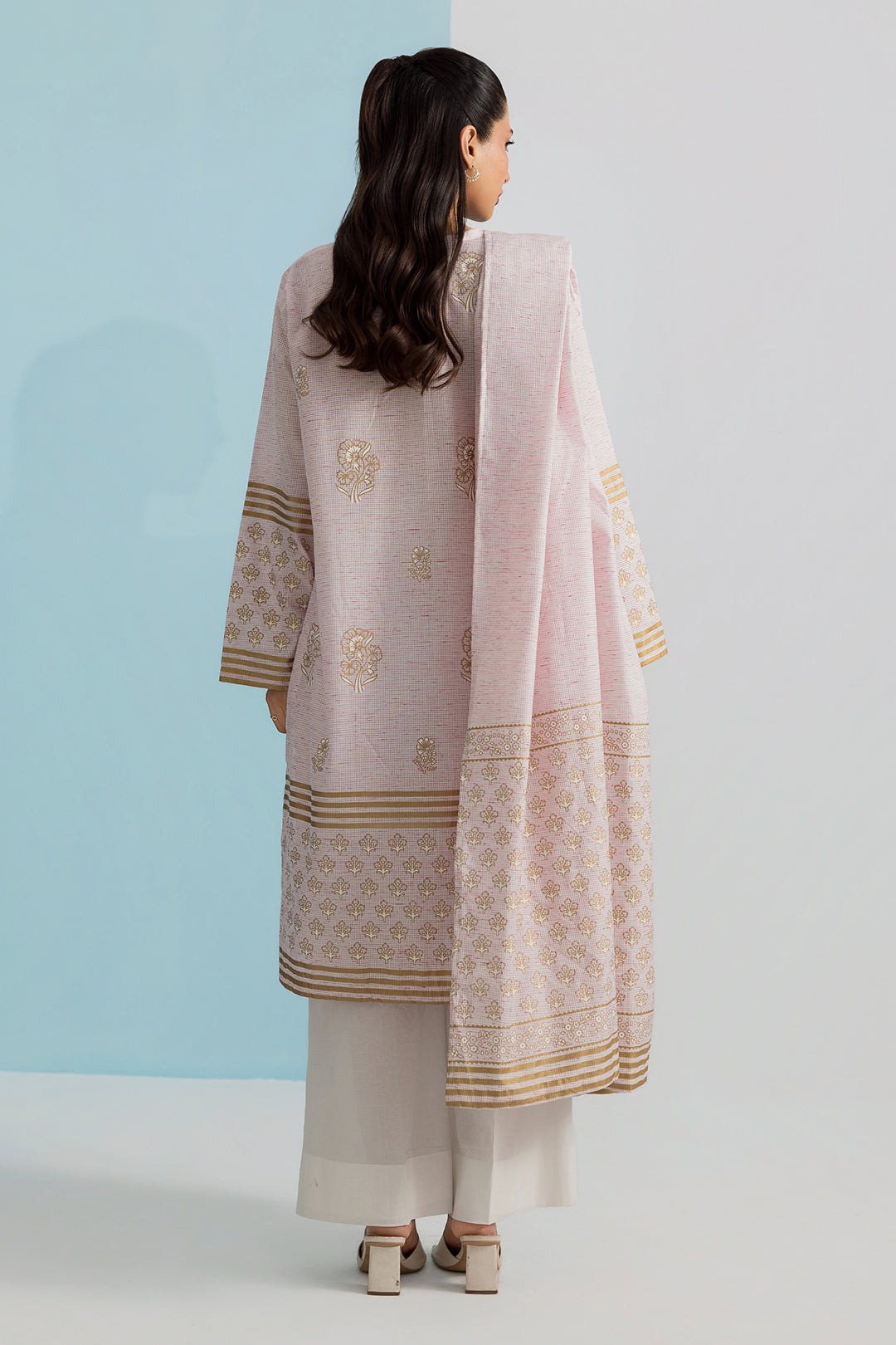 Embroidered Kurta Dupatta - 2506