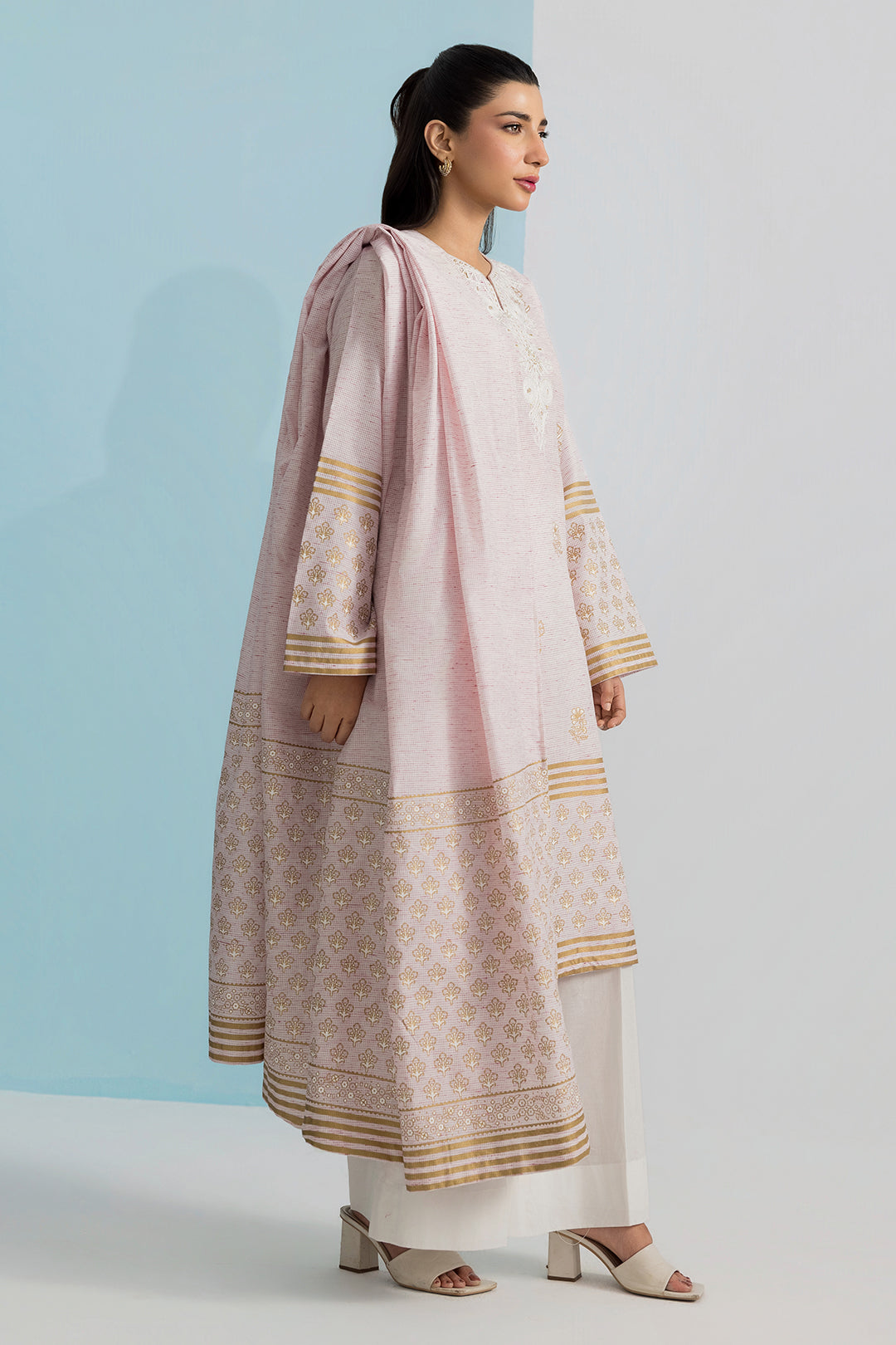 Embroidered Kurta Dupatta - 2506