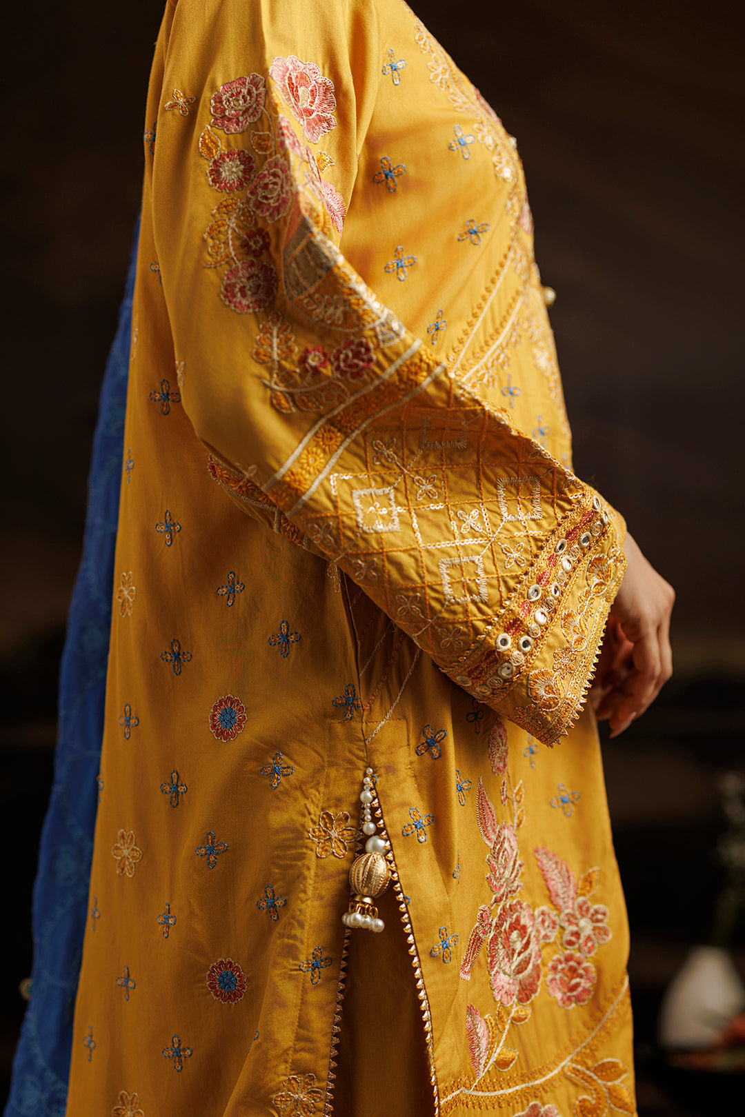 Embroidered Kurta Dupatta Trouser - 0760
