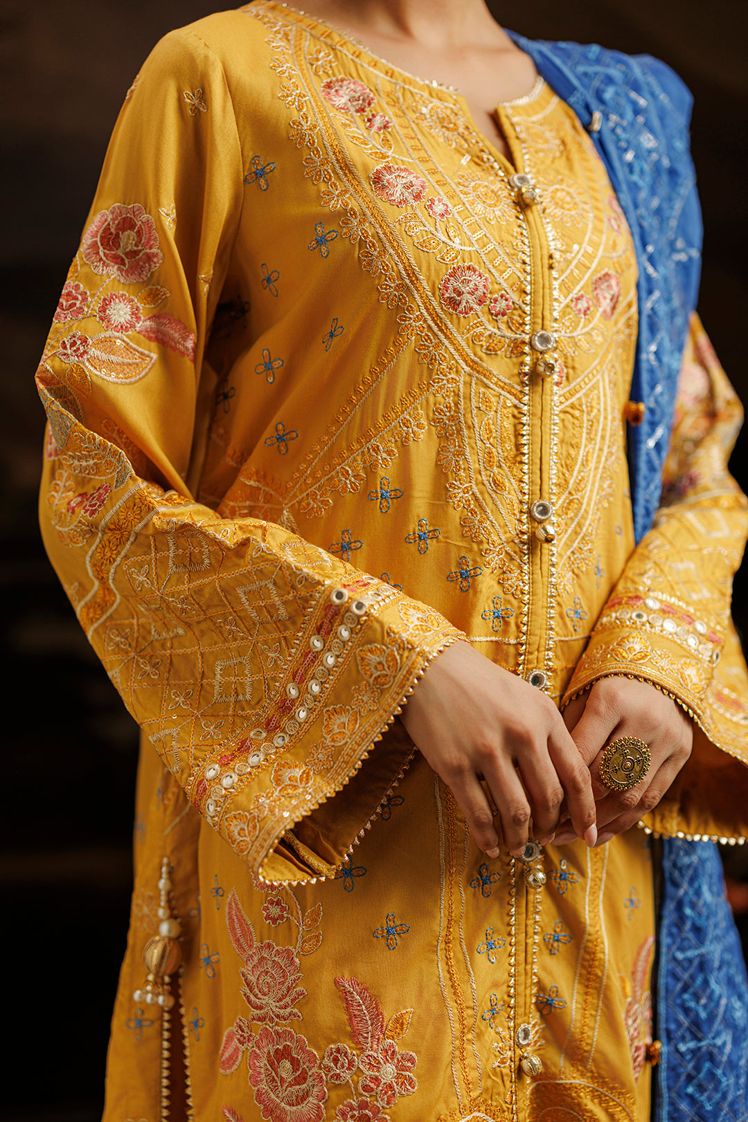 Embroidered Kurta Dupatta Trouser - 0760
