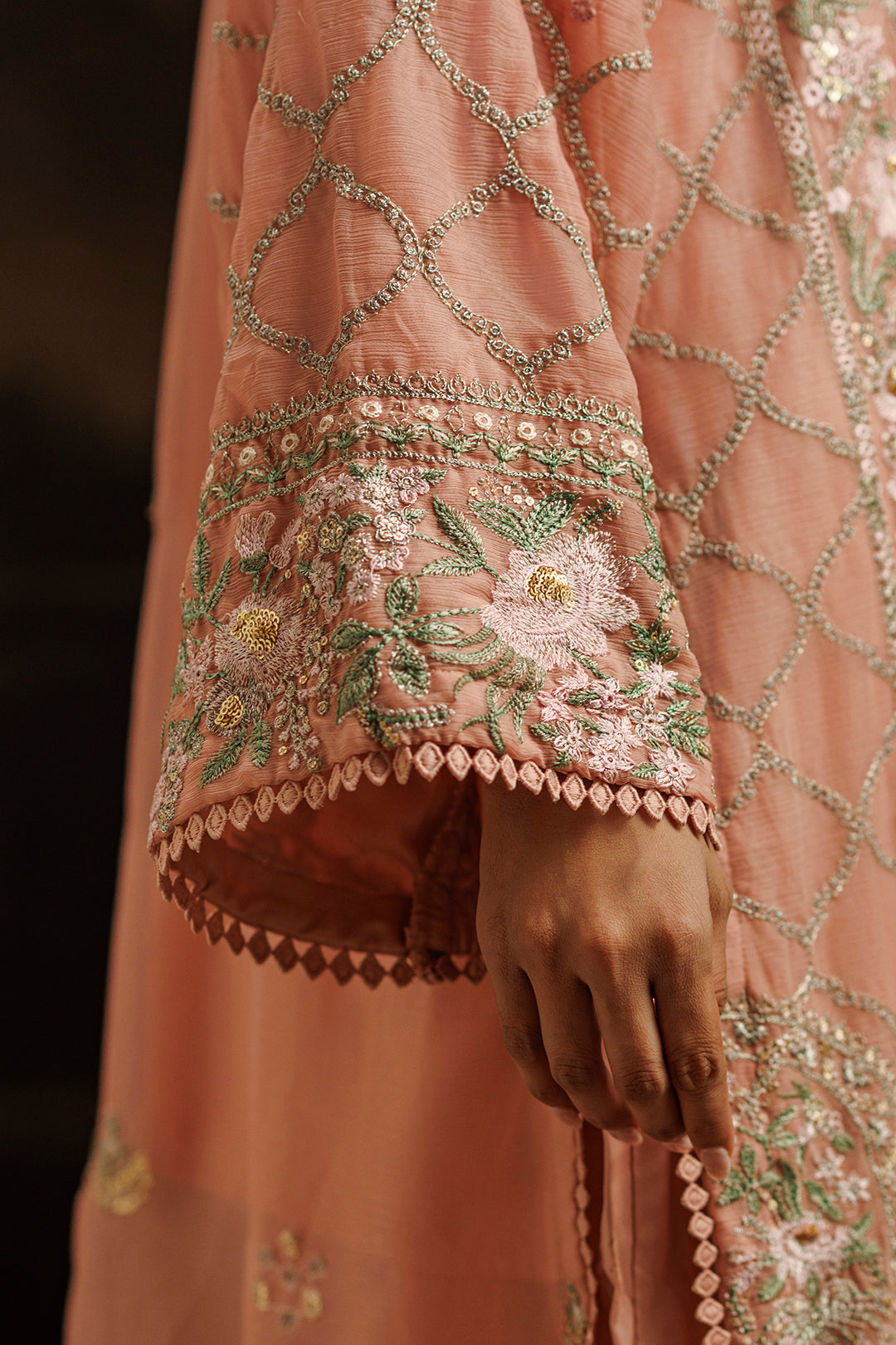 Embroidered Kurta Dupatta Trouser - 0761