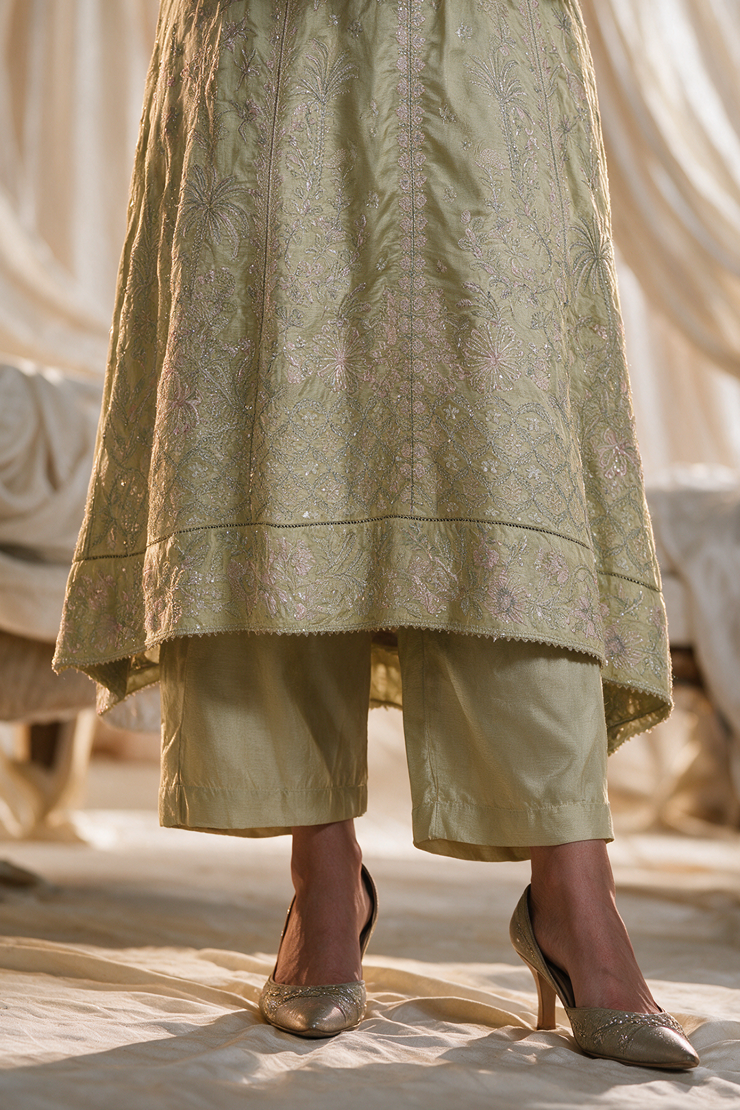 Embroidered Kurta Dupatta Trouser - 0768