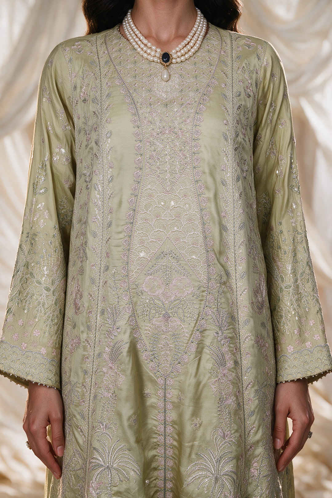 Embroidered Kurta Dupatta Trouser - 0768