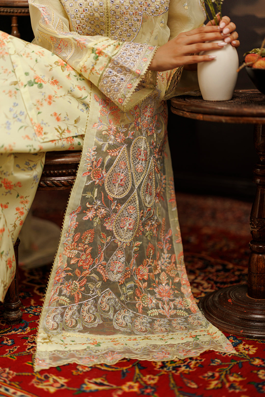 Embroidered Kurta Dupatta Trouser - 0770
