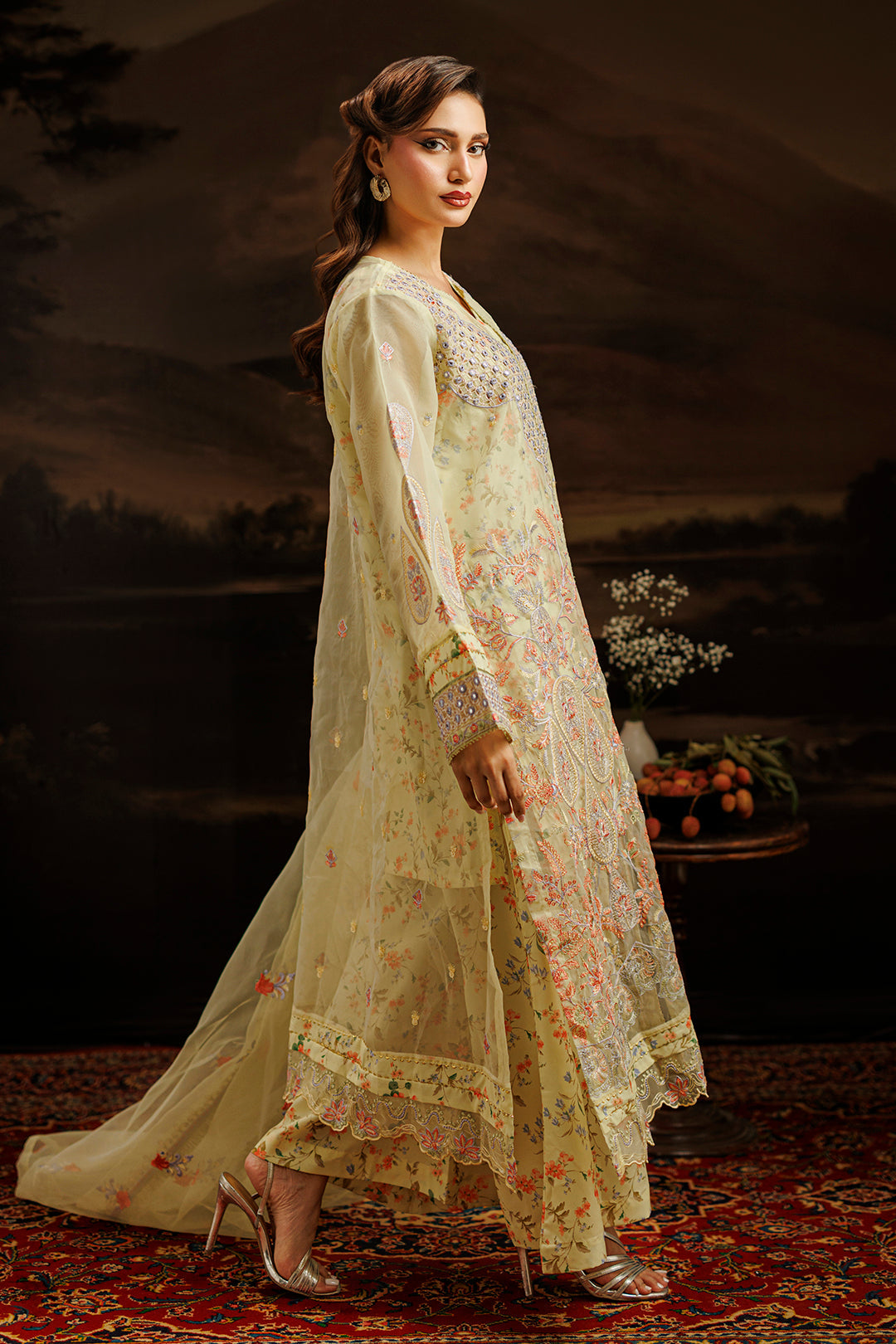 Embroidered Kurta Dupatta Trouser - 0770