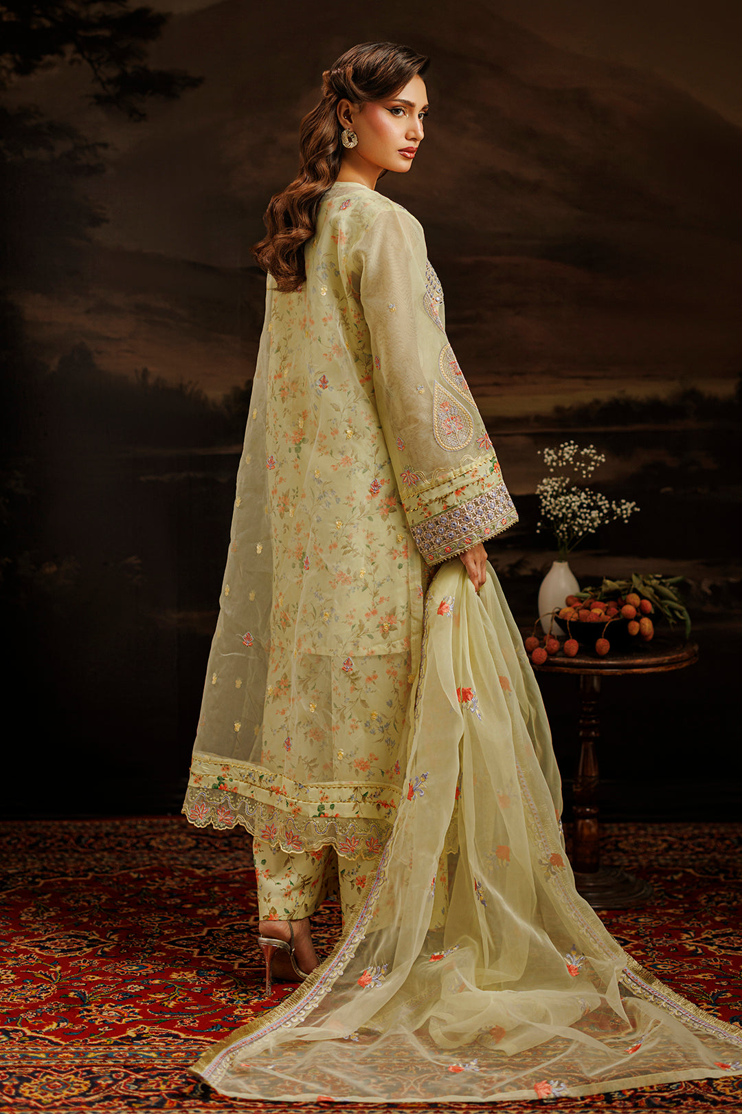 Embroidered Kurta Dupatta Trouser - 0770