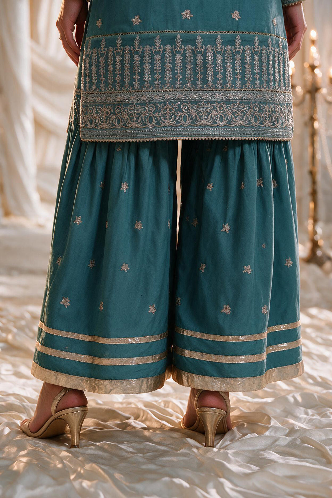 Embroidered Kurta Dupatta Trouser - 0772