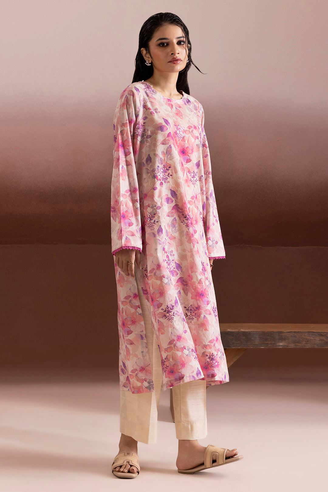 Embroidered Kurta - 2213