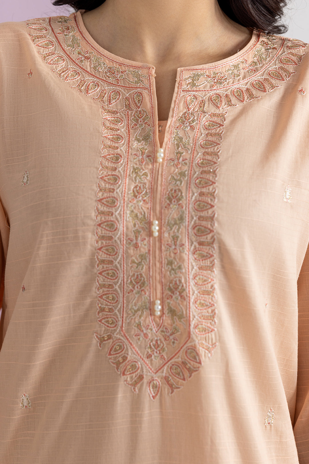 Embroidered Kurta - 2656