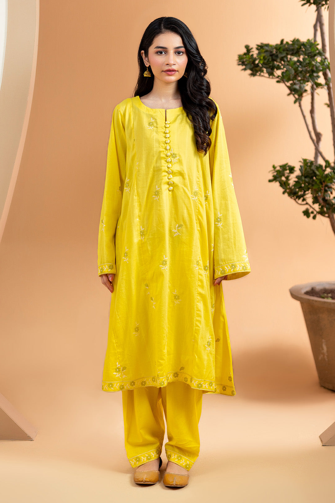 Embroidered Kurta Trouser - 1690