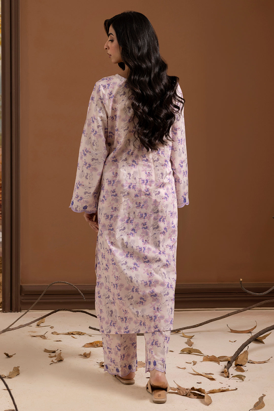 Embroidered Kurta Trouser - 1773