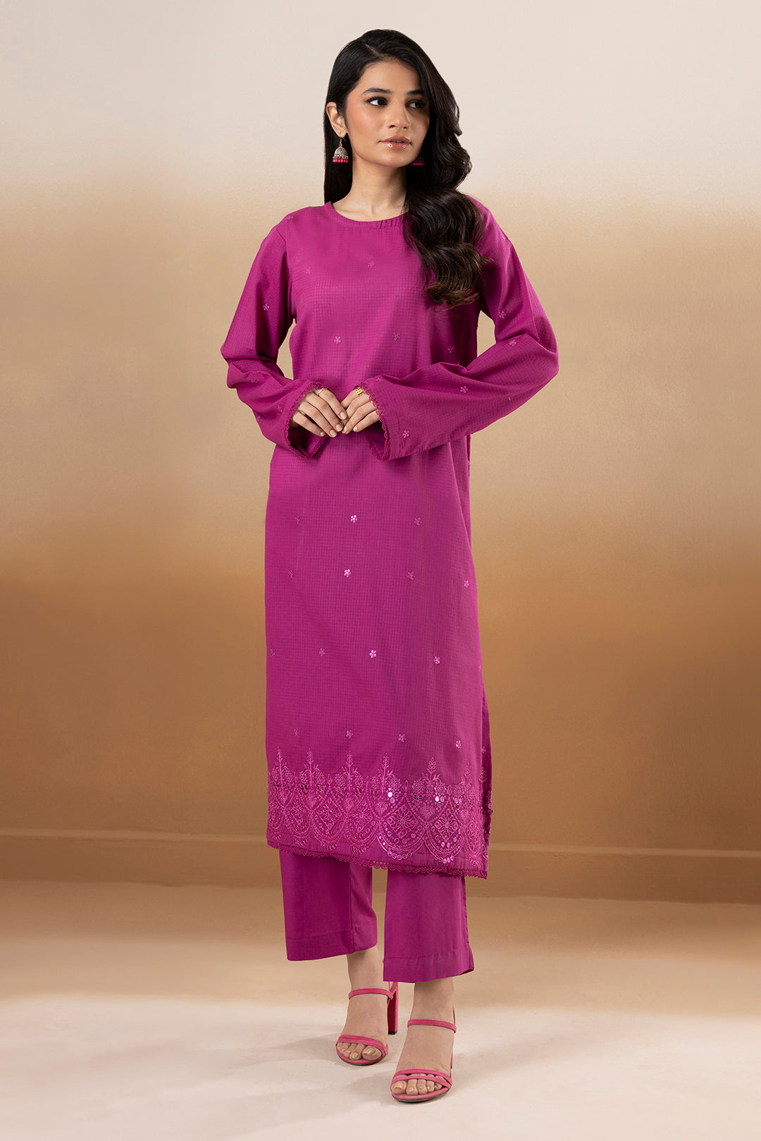 Embroidered Kurta Trouser - 2015