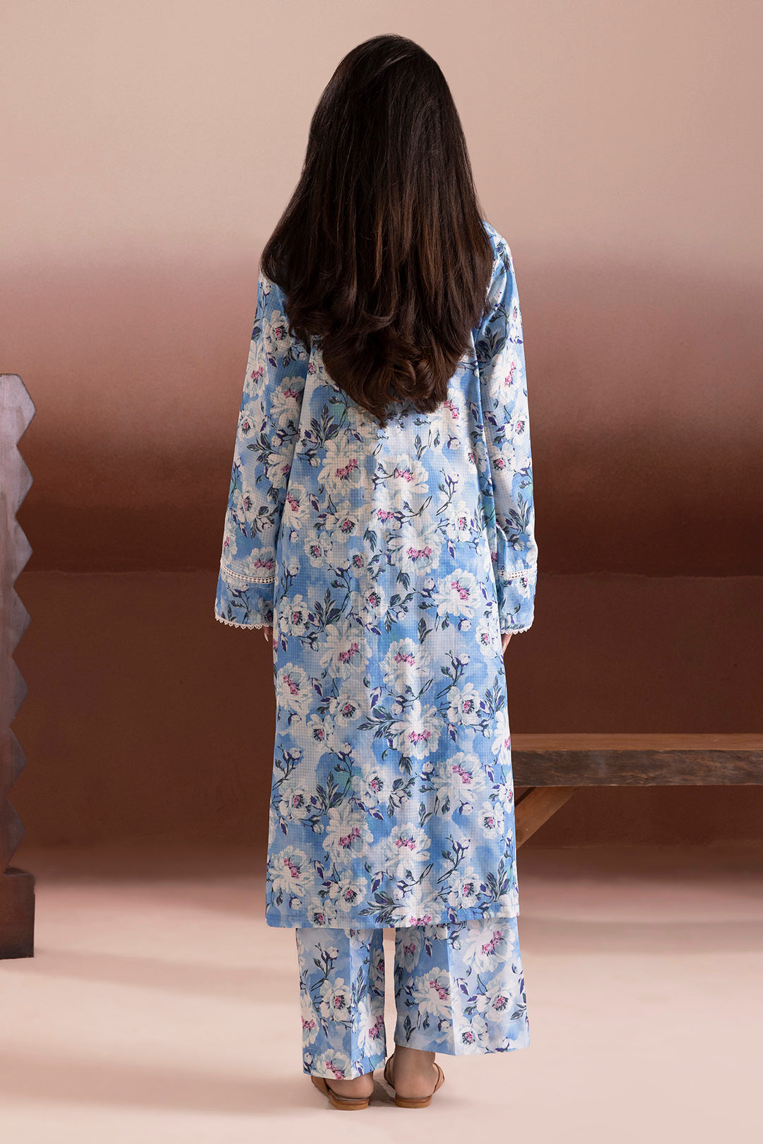 Embroidered Kurta Trouser - 2051