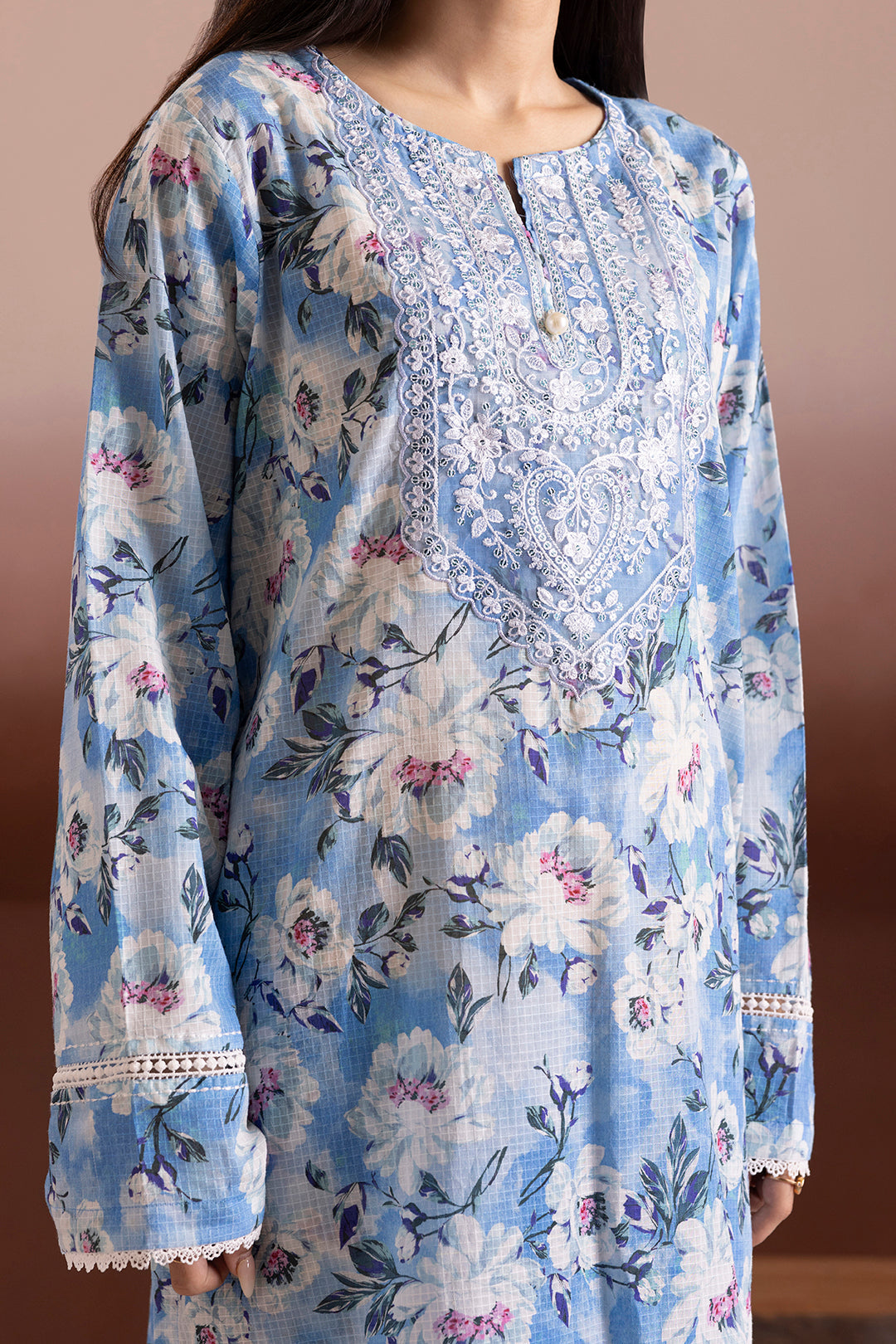 Embroidered Kurta Trouser - 2051