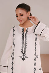 Embroidered Kurta Trouser - 2183