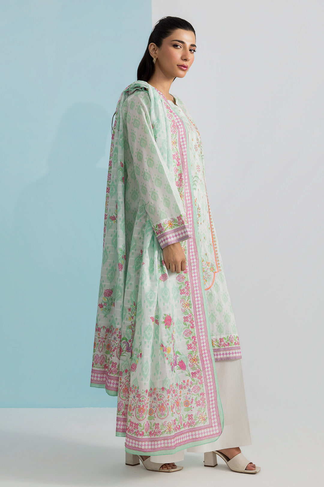 Embroidered Kurta Dupatta - 2290