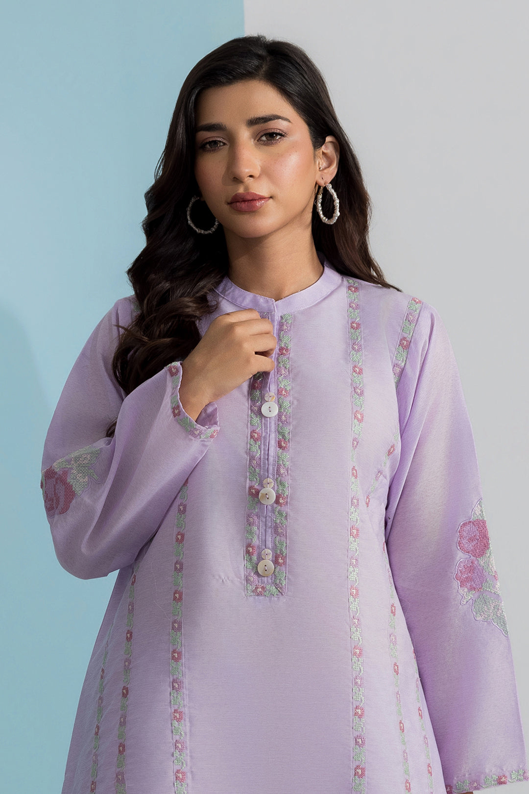 Embroidered Kurta Trouser - 2529