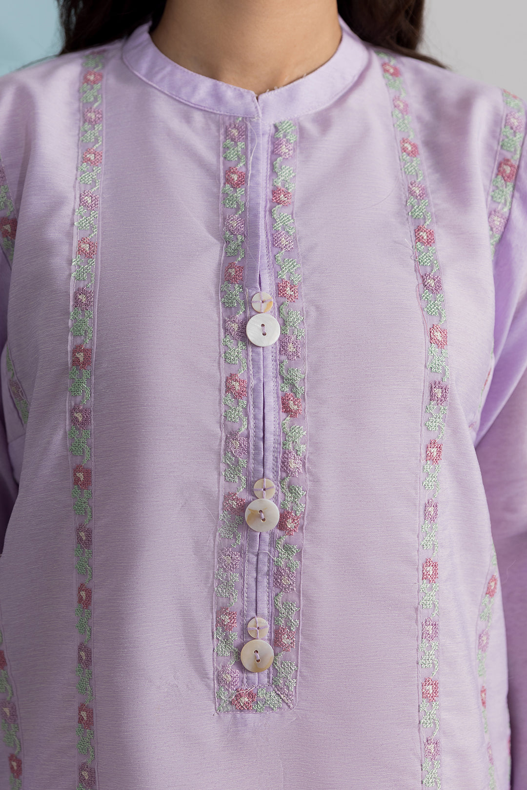 Embroidered Kurta Trouser - 2529