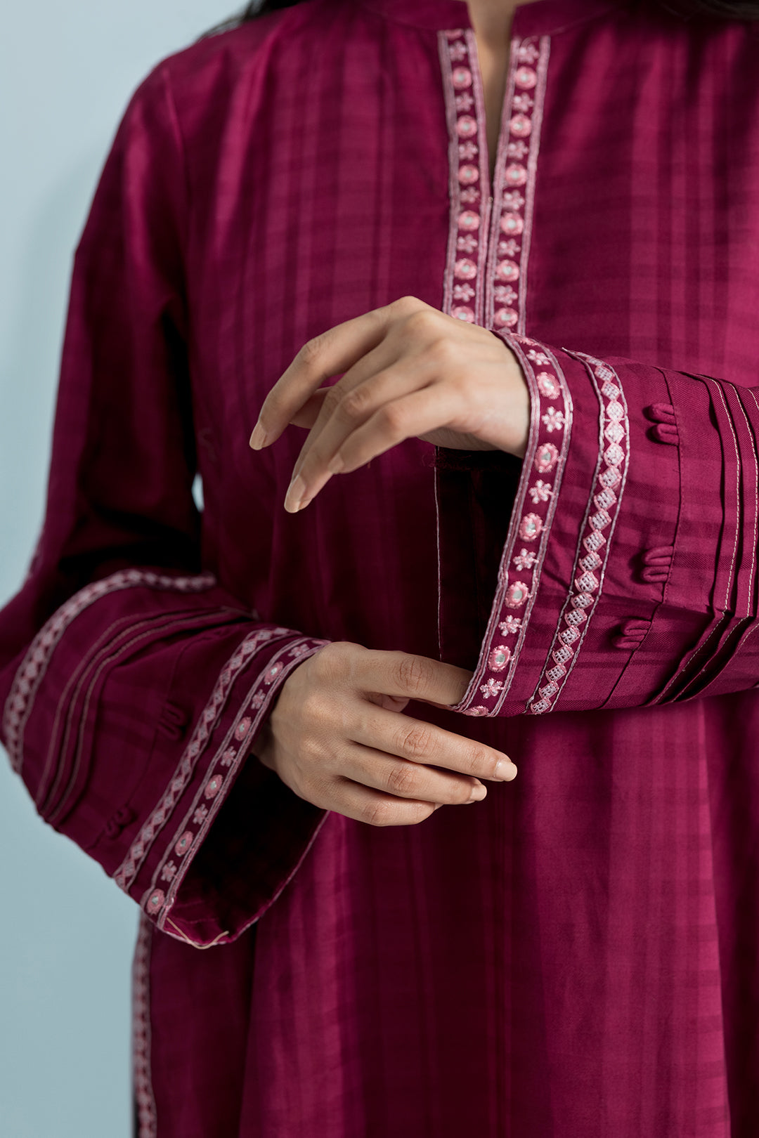 Embroidered Kurta Trouser - 2559