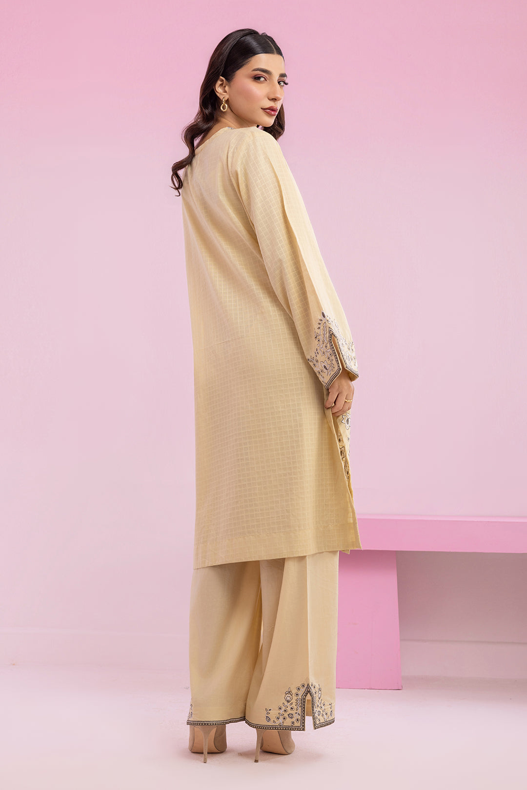 Embroidered Kurta Trouser - 2829