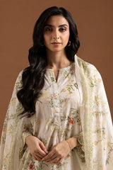 Embroidered Kurta Dupatta Trouser - 1783