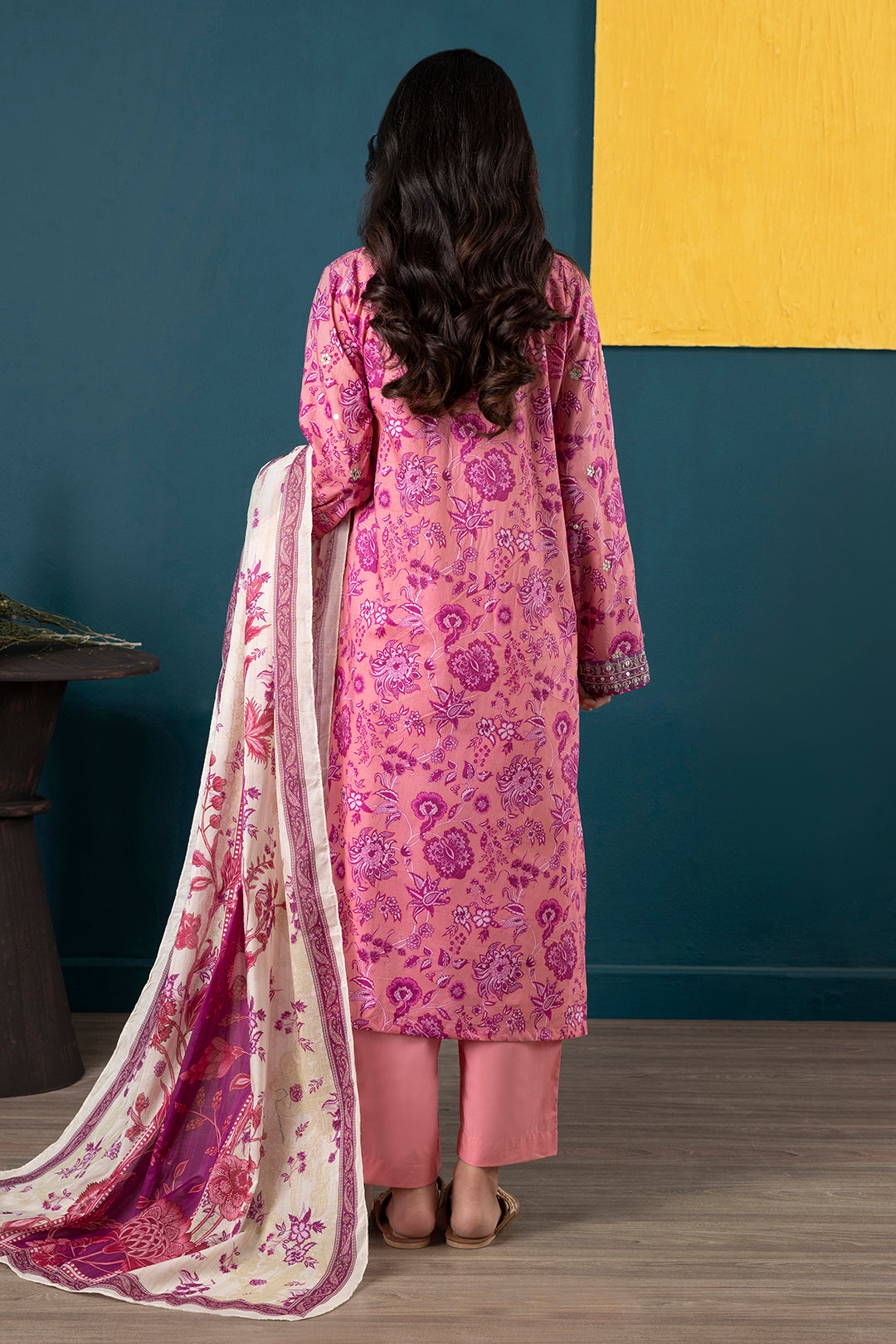 Embroidered Kurta Dupatta Trouser - 1936