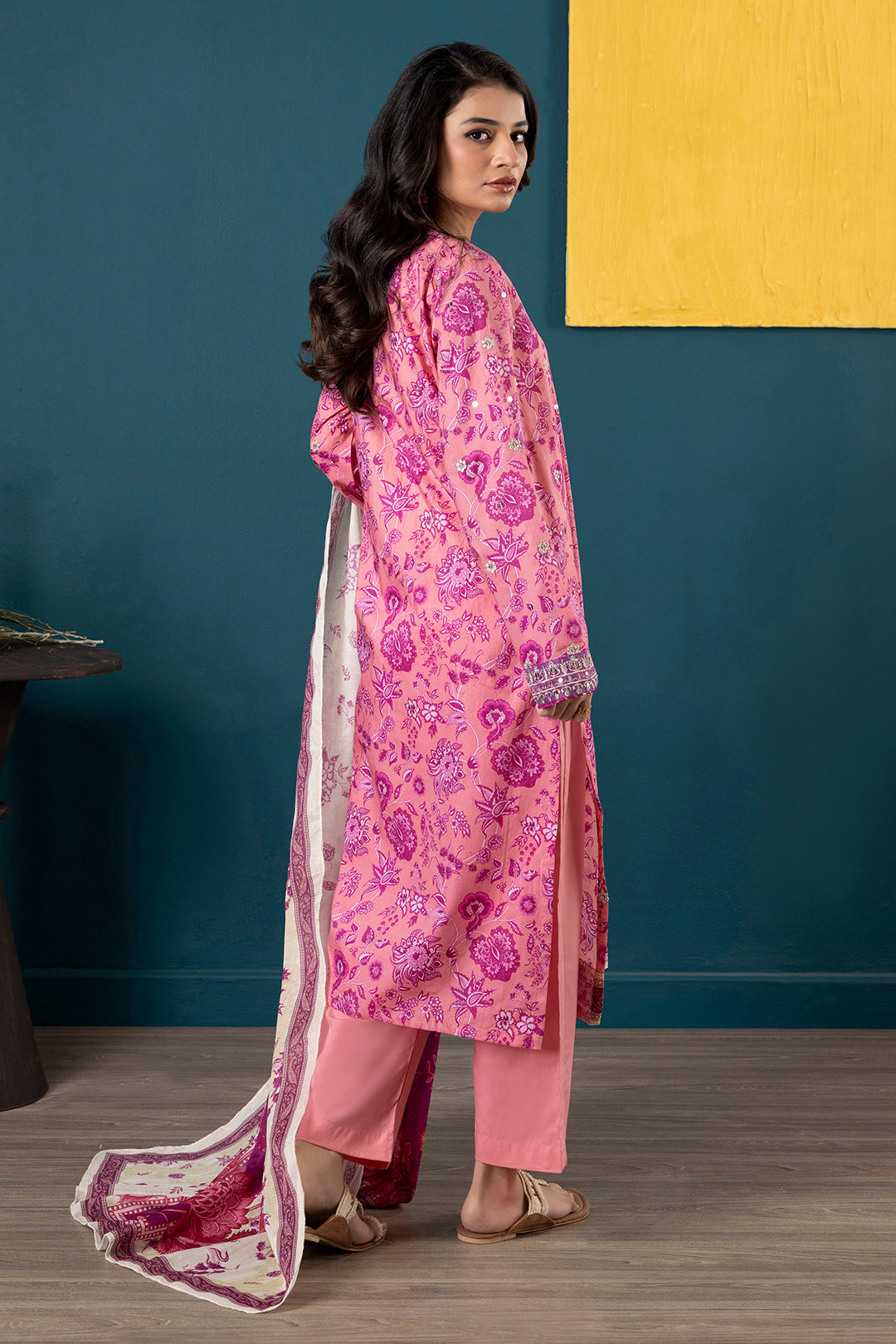 Embroidered Kurta Dupatta Trouser - 1936