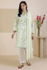 Embroidered Kurta Dupatta Trouser - 1990