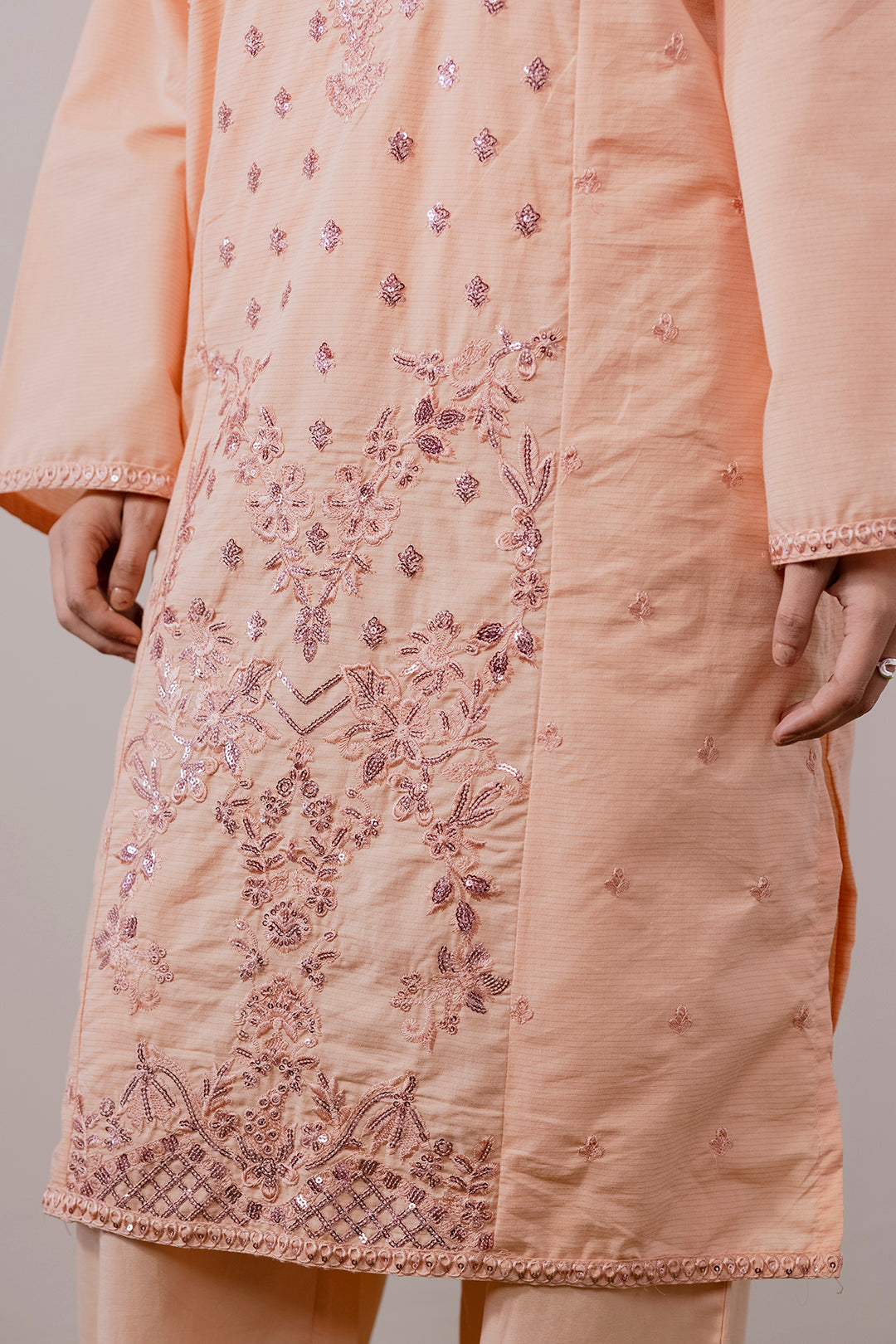 Embroidered Kurta Dupatta Trouser - 1991
