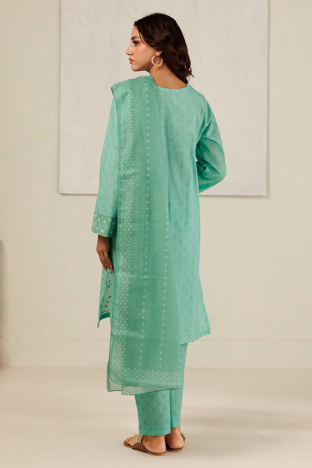 Embroidered Kurta Dupatta Trouser - 2111