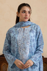 Embroidered Kurta Dupatta Trouser - 2265