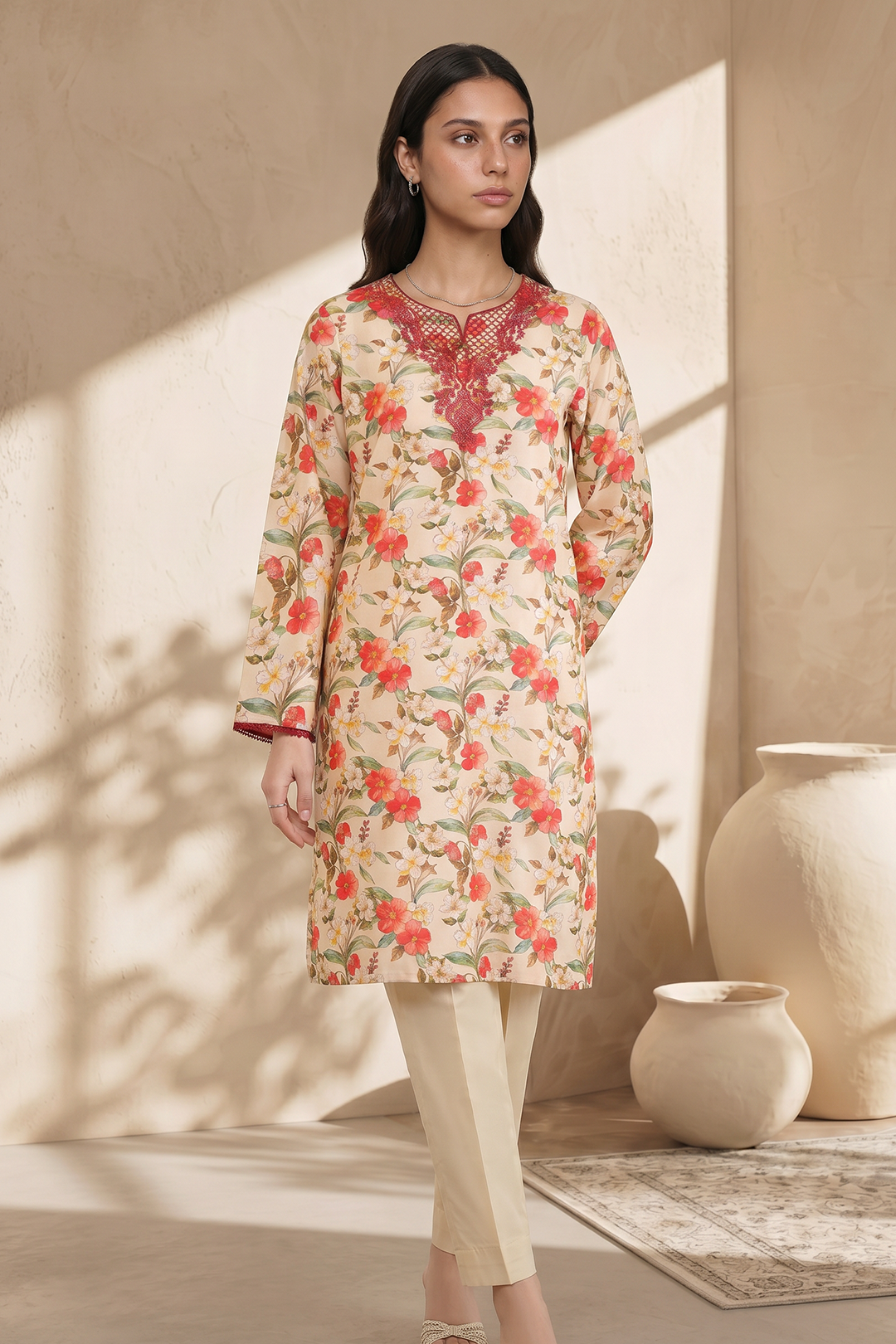 Embroidered Kurta - 2013