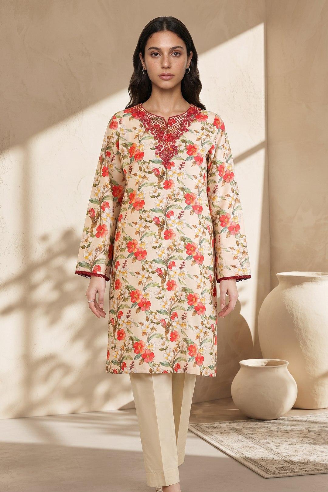 Embroidered Kurta - 2013