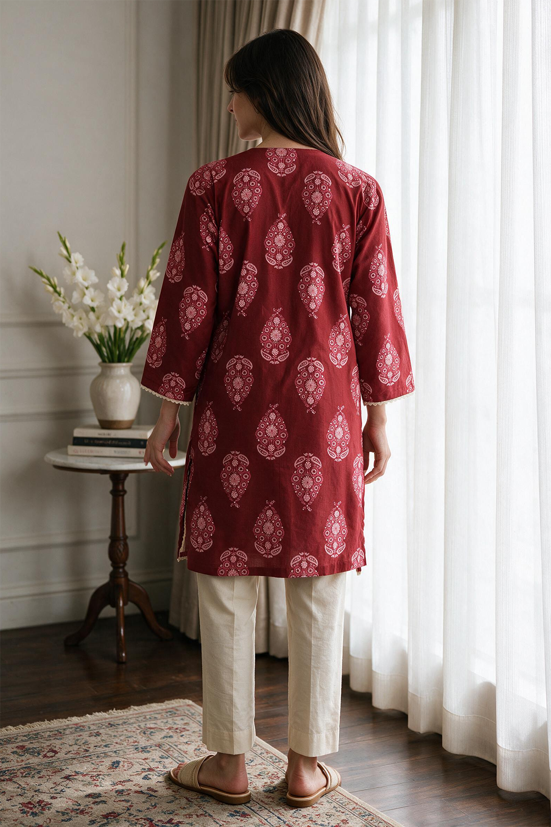 Embroidered Kurta - 2273