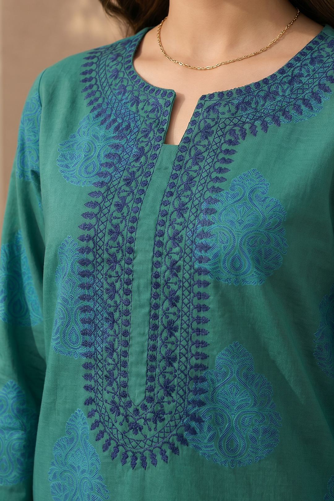 Embroidered Kurta - 2282