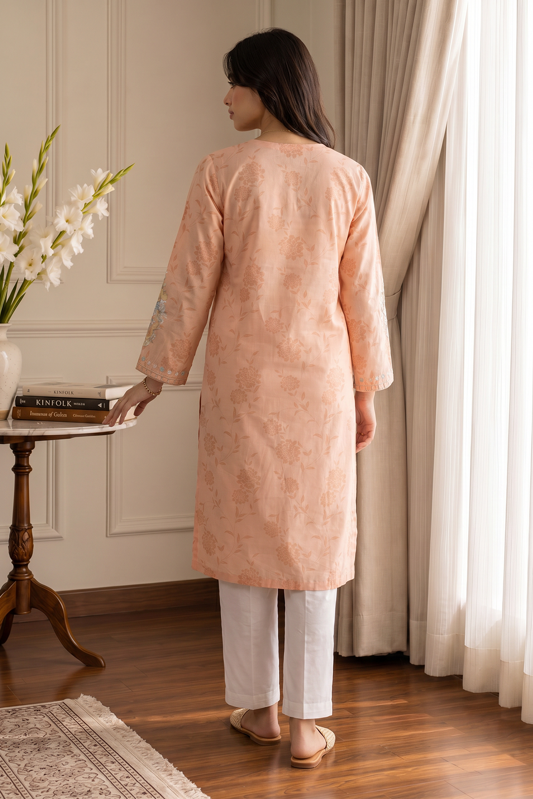 Embroidered Kurta - 2286