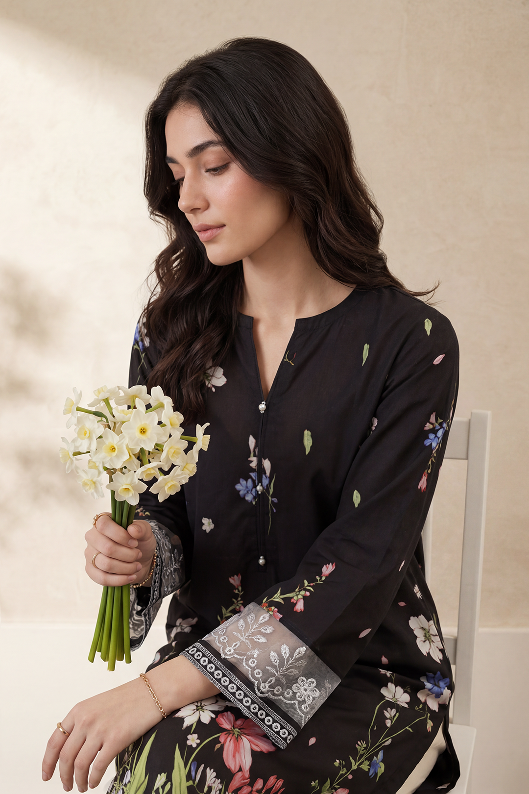 Embroidered Kurta - 2287